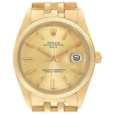 rolex 14k yellow gold wristwatch|rolex 1503 14k gold watch.